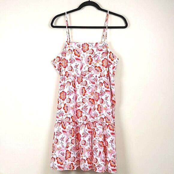 LOFT Butterfly Print Floral Sundress Size LP NWT - Picture 1 of 12